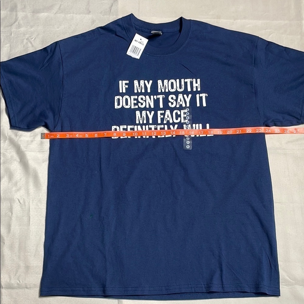 Navy Blue Short Sleeve Graphic T-Shirt - Picture 7 of 8